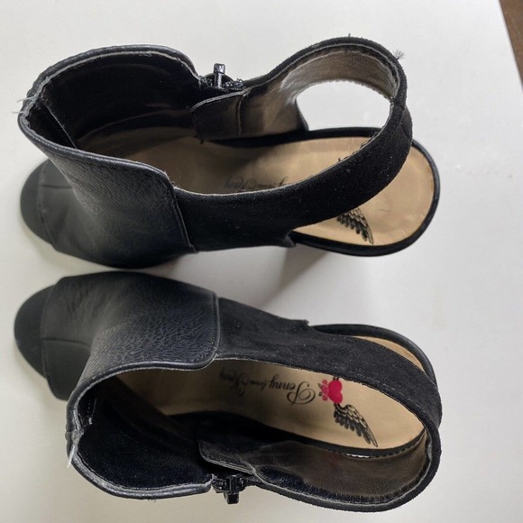 Penny Loves Kenny Sz 6M Womens open heel ankle boots Block Heel - Picture 5 of 8